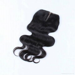 body wave closure 4x4 size 