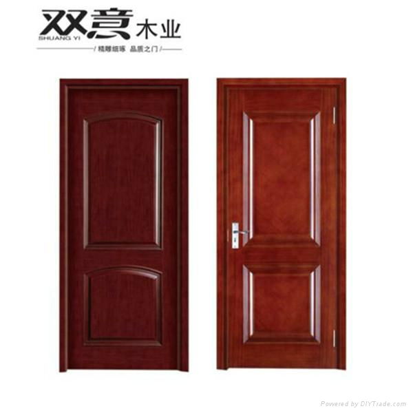 China made high quality interior panel solid composite wood door design 2