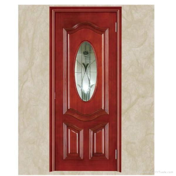 China made high quality interior panel solid composite wood door design 3