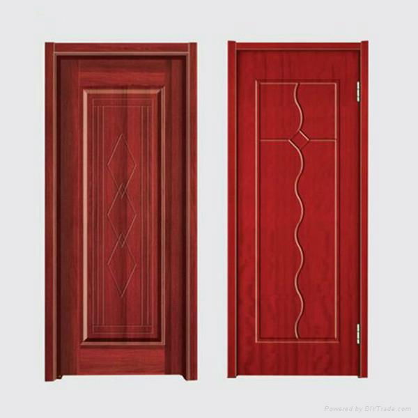 China made high quality interior panel solid composite wood door design 4