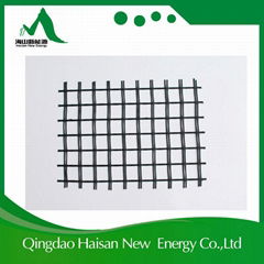 50KN/m Biaxial Fiberglass geogrid used in road expansion with CE certificate