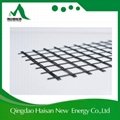 50KN/m Biaxial Fiberglass geogrid used in road expansion with CE certificate 2