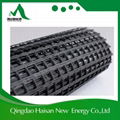 50KN/m Biaxial Fiberglass geogrid used in road expansion with CE certificate 3