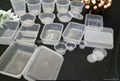 Disposable takeaway plastic food containers 