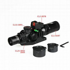 GZ1-0292 oem 1-4X24 optical gun sight riflescope long range hunting rifle scopes