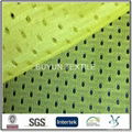polyester small hole tricot pearl mesh football jersey fabric for sportwear