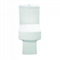 Two piece gravity  flushing ceramic wc toilet