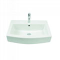  Lavatory use white glazed handwash ceramic sink