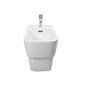 Floor mounted woman ceramic shower bidet