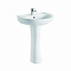 Nice design for full pedestal style face washing basin