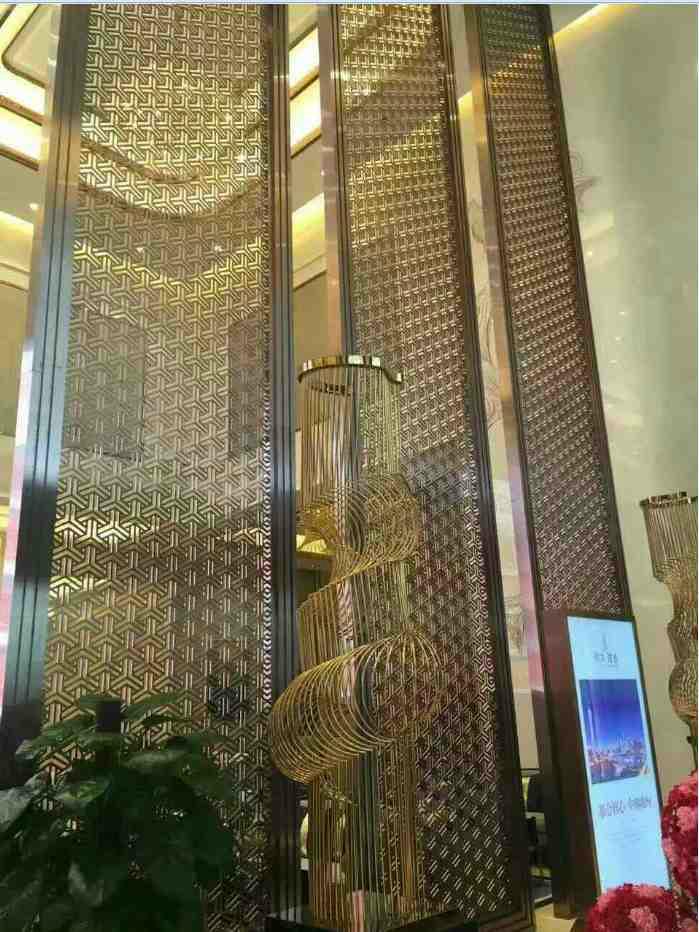 非标订制异形不锈钢屏风 2