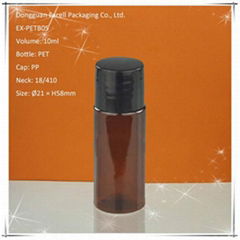 10ml Cosmetic Amber PET Small Bottle