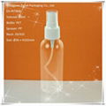 80ml PET Cosmo Round Bottle with Mist Sprayer 1