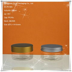 100ml Wide Mouth Transparent PET Jar