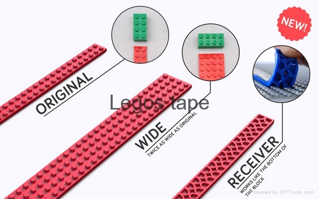 Nimuno loops toy block tape compatible with legos building bricks