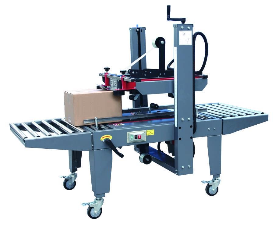 Semi-automatic case sealing coding and labeling machine In Construction industry