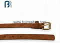 Ladies Metal Clips Skiny Belt