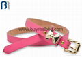 Red PU Belt With Gold Shine Metal 3