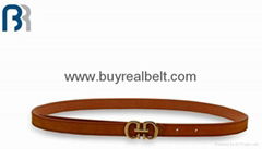 Ladies Plate Buckle PU Belt