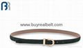 Ladies PU Trim Red Elastic Belt