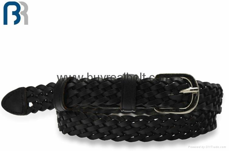 Ladies Braided Leather Belt 4