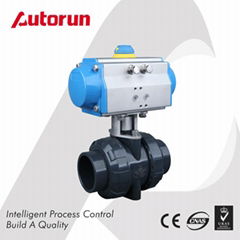 TRUE UNION ENDS PNEUMATIC PVC BALL VALVE