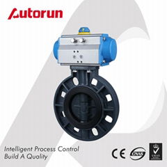 PNEUMATIC UPVC BUTTERFLY VALVE