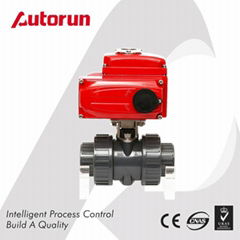 PVC BALL VALVE WITH ELECTRIC ACTUATOR