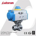 customized Pneumatic Two-Piece Ball Valve with Mini Actuator 3