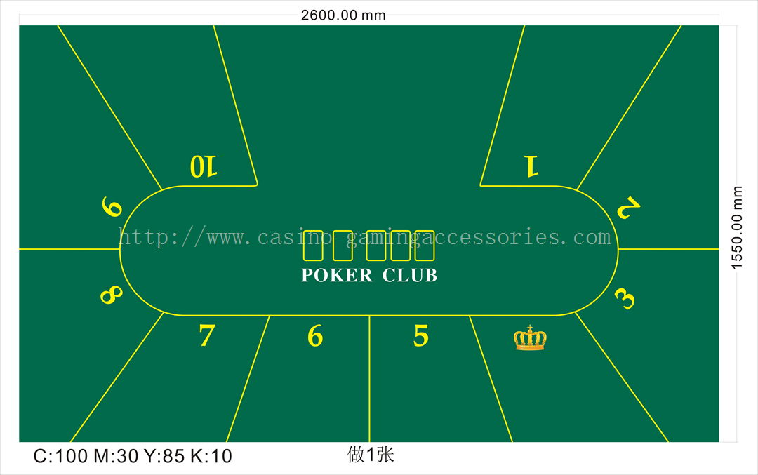 Casino Layout Poker Table Felt  2