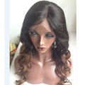 Long   Fashion Virgin Brazilian Human Hair Full Lace  Hair Wigs