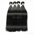 Wholesale Double drawn Silky straight human hair weft hair weaving 2