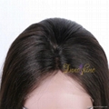 100% Wholesale Virgin  Human Hair silky straight Remy Full Lace Wig 3