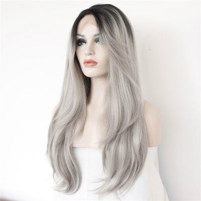 Cheap Good Quality Synthetic Natural Straigh Lace Front Hair Wig 