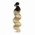 Hot Sale Top Quality two tone color Hair Extensions Indian Remy Human Hair  