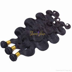 Loose wave human hair weft 100% remy