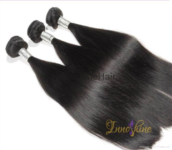 yaki wave human hair weft natural straight human hair waeving