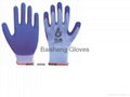 10G TC gloves Latex coated crinkle 1