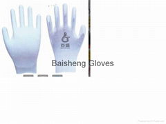 13G polyester glove with PU coated