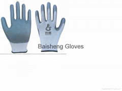 13G polyester glove with Nitrile coated