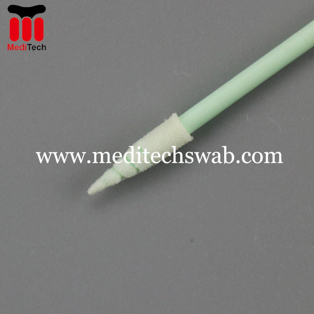 Small Compressed Spiral Pointed Foam Swab 