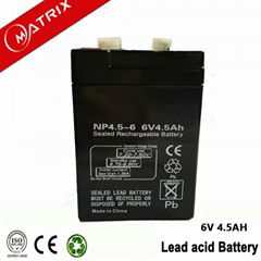 6V 4.5AH AGM battery