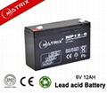 Matrix 6v 12ah sealed lead acid battery 1