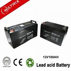 Matrix 12V 100AH AGM solar battery