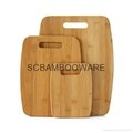 bamboo cutting board, 3 pcs bamboo chopping boards set 8
