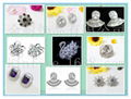 Delicate zircon heart pendant professional custom jewelry DIY fashion  4