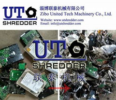 E-waste scrap shredder, computure hard disk crusher