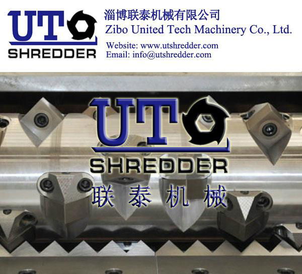 tree root shredder wood crusher single shaft shredder 3