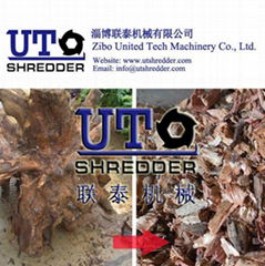 tree root shredder wood crusher single shaft shredder