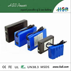 high quality 12V 5V DC Output Lithium Ion Battery Pack For LED Strip And CCTV Ca